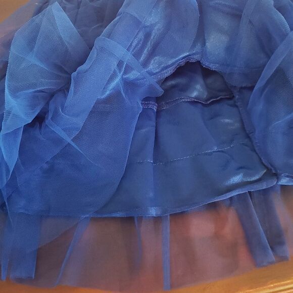 Cute Blue Flouncy Layered Tutu Skirt Sz S - Picture 2 of 3